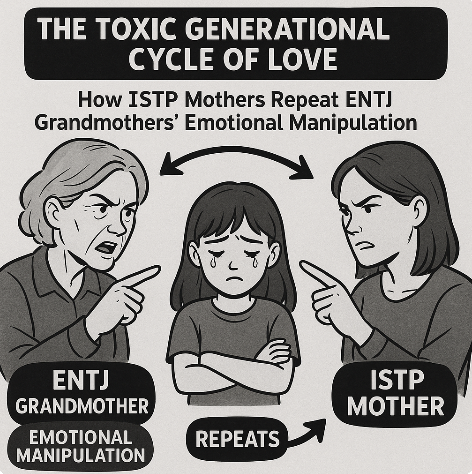 The Toxic Generational Cycle of Love: How ISTP Mothers Repeat ENTJ Grandmothers' Emotional Manipulation